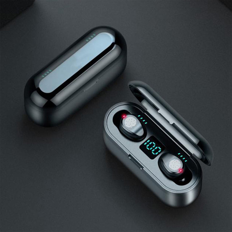 Picture of F9 TWS IPX5 Waterproof Touch Wireless Stereo Bluetooth Headset, Mini Stealth Sports Headphones, Touch Control Wireless Bluetooth Earphones