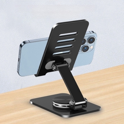 Picture of Premium Multipurpose Phone Rotating Stand Carbon Steel Holder Cell Mobile Phone Stand Holder Universal Adjustable- Heavy & Strong