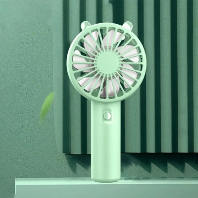 Picture of k-1 portable small fan Portable Usb Rechargeable Handheld Fan with Strong Airflow Low Noise 3 Speed Settings Battery Operated Pocket Fan for Travel Office Outdoor Use Travel Handheld Fan