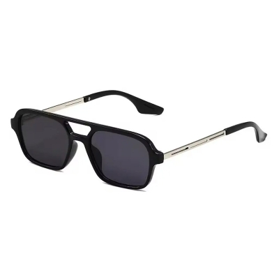 Picture of Vintage Metal Frame Square Sunglasses For Women Men Brand Black Rectangle Cool Sunglasses Polygon Sun Glasses for Male Female ﻿