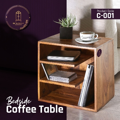 Picture of Andormahal Stylish Bedside/Coffee Table- (Made Of MDF Board) (2ft by 1.5ft by 1ft)