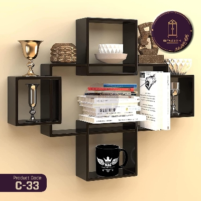 Picture of AndorMahal MDF Wall Decor/Wall Shelf- (2ft by 2.5by 8inch)