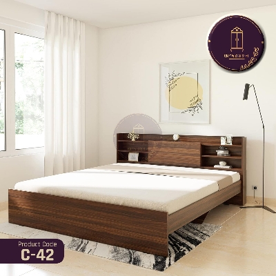 Picture of Andormahal MDF Open frame Double Bed for home decor