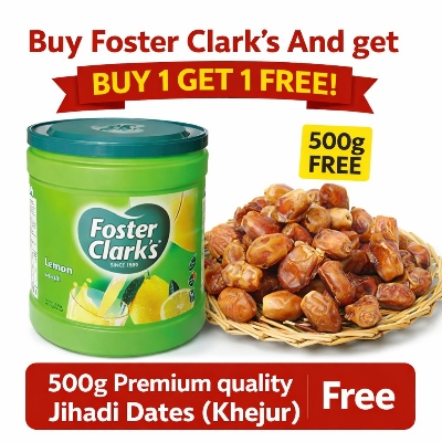 Picture of Foster Clark Lemon Drink Powder 2kg ( Free 500g Premium quality Jihadi Khejur)