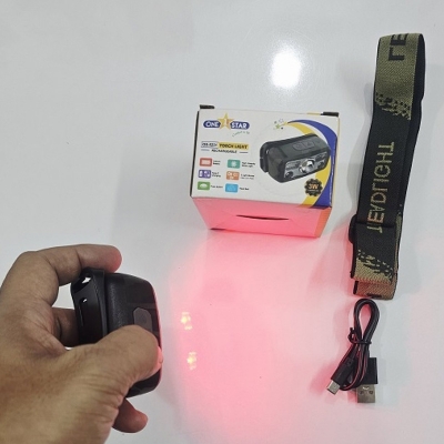 Picture of 3W Mini Head Light Lamp Red Light Seven Modes Rechargeable