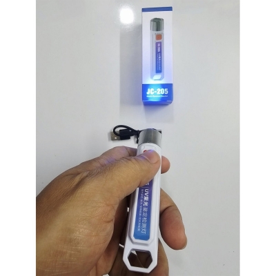 Picture of JC205 365nm UV Flashlight Testing Bank Note