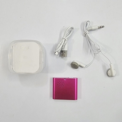 Picture of BD09 Mini Clip MP3 Music Player Loudspeaker Pink