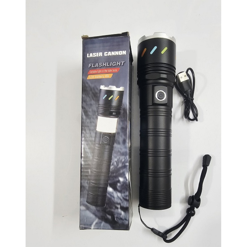 Picture of S14 Laser Cannon Flashlight Tube Body 12000mAh Zoom Light
