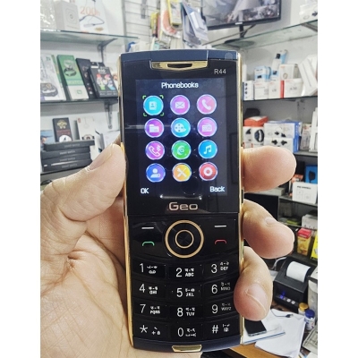 Picture of Geo R44 Leather Degine Dual Sim Phone Blue