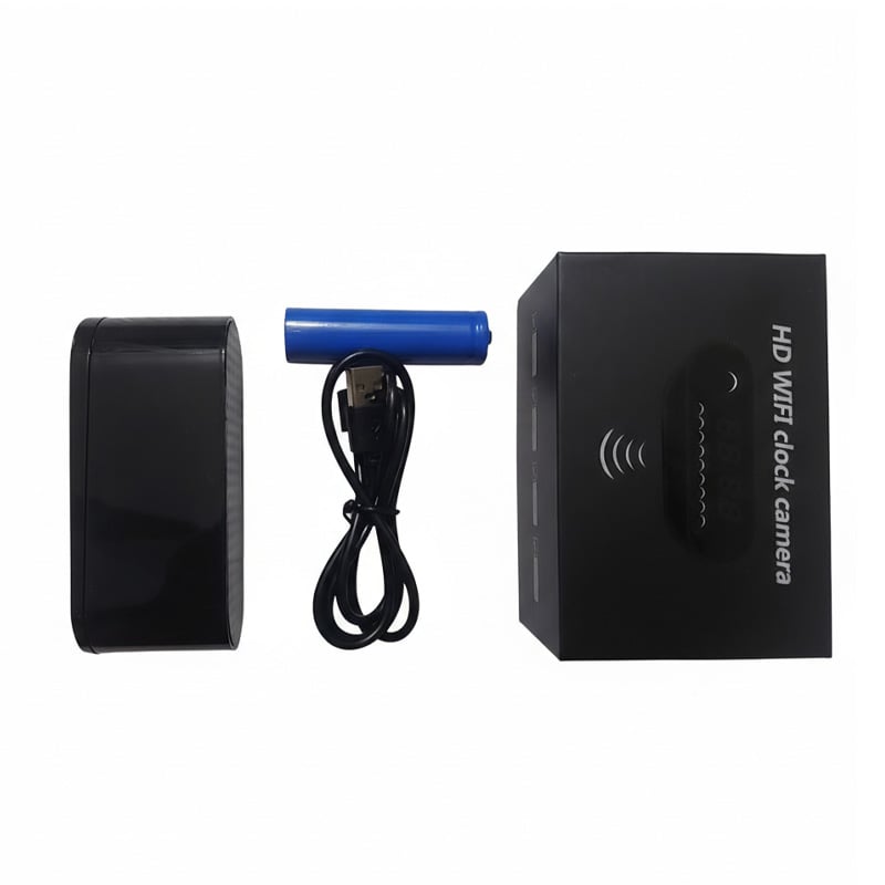 Picture of Wifi Table Clock Video Camera 1080p HD 2000mAh Battery