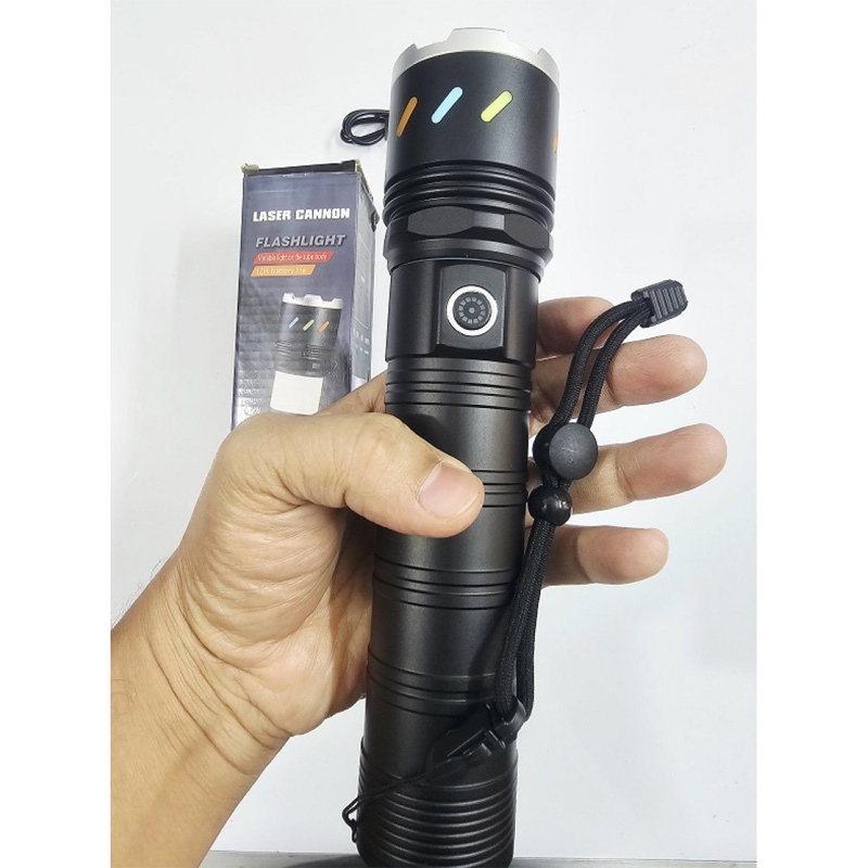 Picture of S14 Laser Cannon Flashlight Tube Body 12000mAh Zoom Light