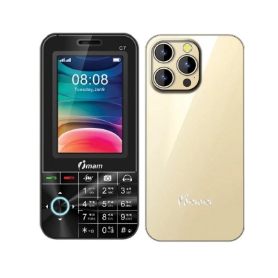 Picture of imam C7 Vista Feature Phone Big Display Gold