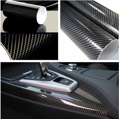 Picture of 7D Glossy Sticker Carbon Fiber Style PCV Car Interior/Exterior Sticker - 8"/60"