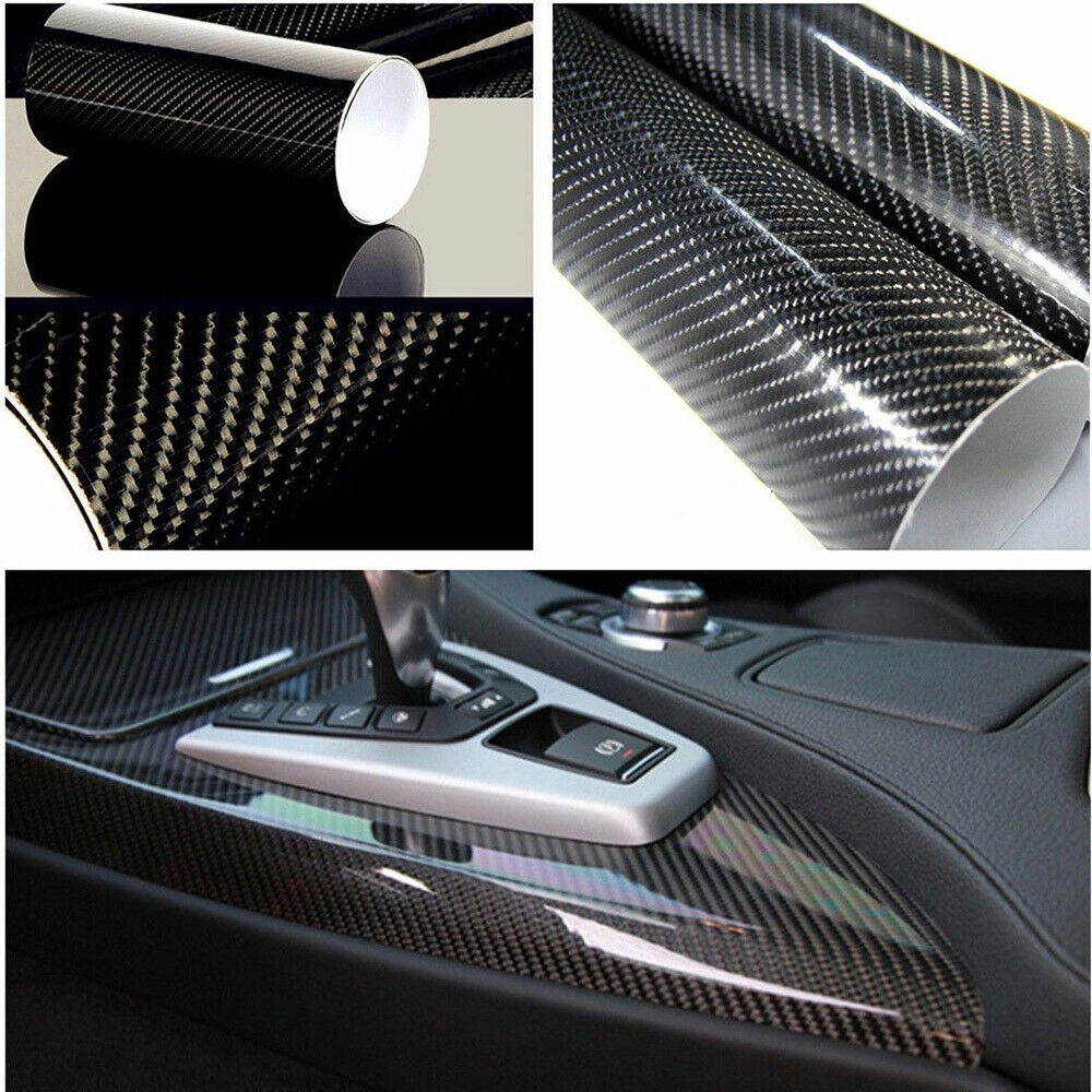 Picture of 7D Glossy Sticker Carbon Fiber Style PCV Car Interior/Exterior Sticker - 12"/60"
