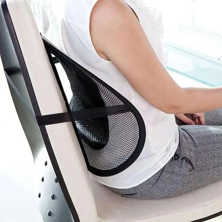 Picture of Premium Quality Office Chair seat covers Car Mesh breathable massage Seat Back Support car seat cushion lumbar support cushion lumbar pillow