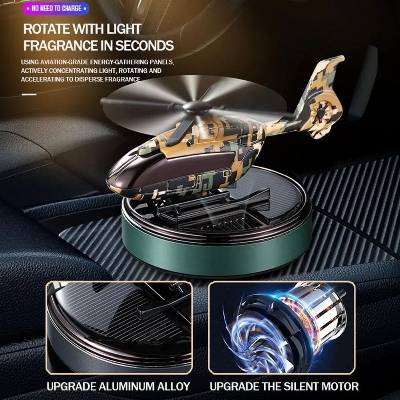 Picture of Car Dashboard Air Freshener Auto Solar Plane Essential Oil Diffuser Fresh Vent Air Aromatherapy Car Interior Accessories