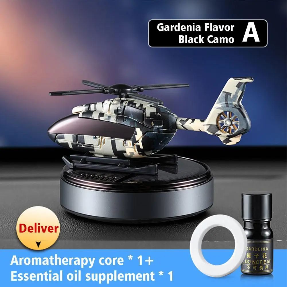 Picture of Car Dashboard Air Freshener Auto Solar Plane Essential Oil Diffuser Fresh Vent Air Aromatherapy Car Interior Accessories