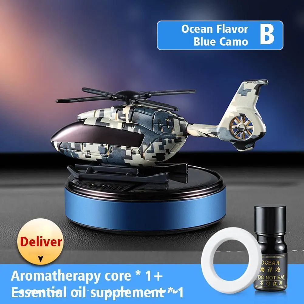 Picture of Car Dashboard Air Freshener Auto Solar Plane Essential Oil Diffuser Fresh Vent Air Aromatherapy Car Interior Accessories