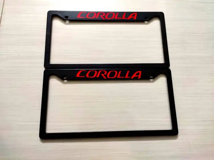 Picture of New COROLLA-Car Number Plate Frame, Car License Plate- (2PC/SET)