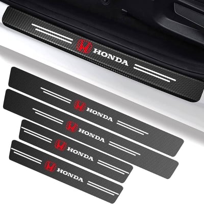 Picture of Carbon Fiber Car Door Sill Protectors 4pcs Set– Stylish And Durable Protection for Your Car