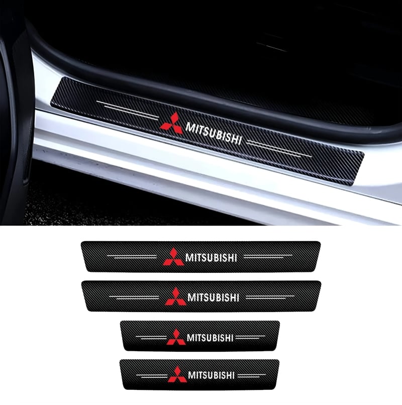 Picture of Carbon Fiber Car Door Sill Protectors 4pcs Set– Stylish And Durable Protection for Your Car