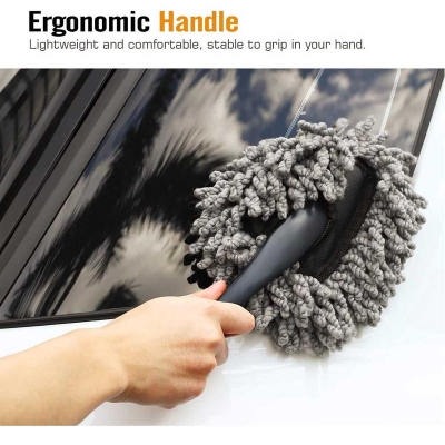 Picture of Small Microfiber Car Duster Super Soft Microfiber Car Dash Duster Interior Exterior Cleaning
