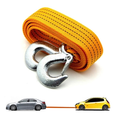 Picture of 4M Heavy Duty 3 Ton Car Tow Cable Towing Pull Rope Strap Hooks Universal For Any Vehicle