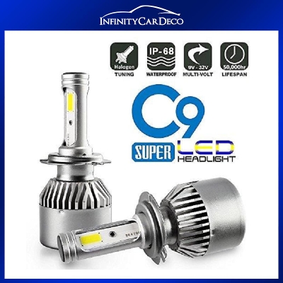 Picture of C9 H11 COB Chip 72W 12000LM LED Headlight Bulbs (2 Pcs)