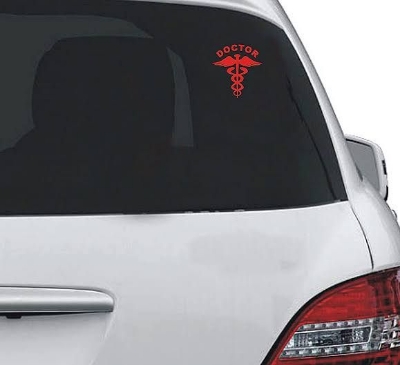 Picture of Doctor Universal Car Logo Sticker Premium Quality - 1 Pis