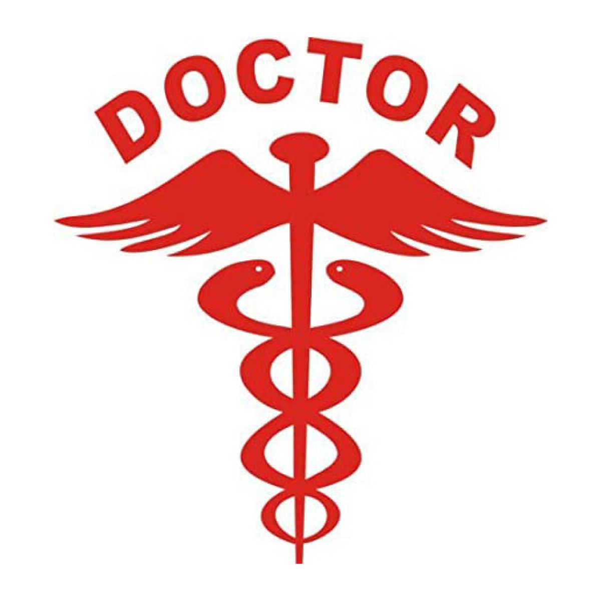 Picture of Premium Quality 2 Pis Moon 2 Pis Doctor Universal Car Front & Rear Sticker Combo