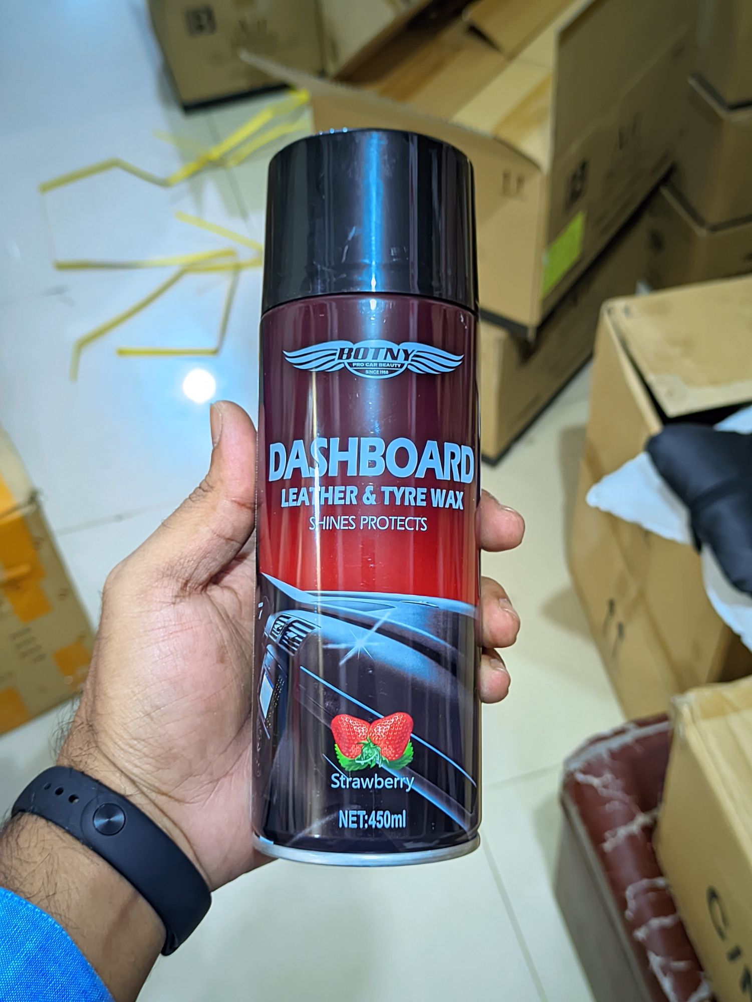 Picture of Botny Car/ Bike Polished Dashboard With The Smell Of Lemon, Orange & Strawberry