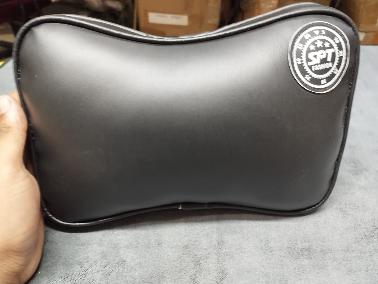 Picture of New Universal High Quality Car Artificial Leather Neck Pillow- 2Pis 1Pair