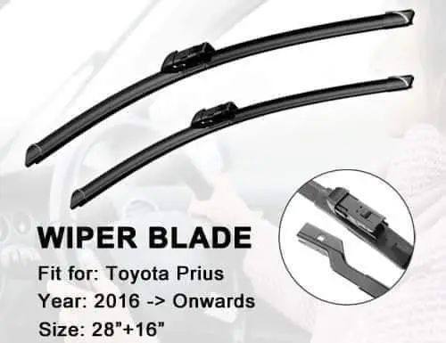 Picture of 28"/16" Toyota Prius 2016- Onwards High toughness windshield wiper blades Replacement Blades - (2Pis 1 Set)