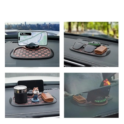 Picture of Car Non Slip Dashboard Mat Anti-skid Rubber Pad Mobile Phone Sunglasses Multifunction Holder Accessories Interior Automobiles