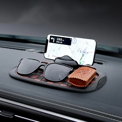 Picture of Car Non Slip Dashboard Mat Anti-skid Rubber Pad Mobile Phone Sunglasses Multifunction Holder Accessories Interior Automobiles