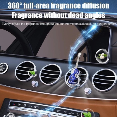 Picture of Stylish Guitar Car Perfume – Long-Lasting Aroma | 360° Rotation | FOFONA Design