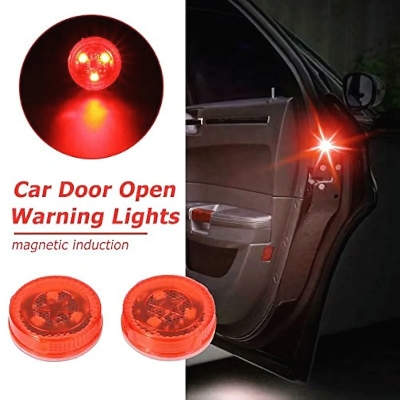 Picture of 2pcs Car Door Warning Lights Car LED Door Open Warning Lamp Strobe Flash Anti-collision Safety Red Light Universal For Car Car LED Door Open Warning Lamp Strobe Flash Anti-collision Safety
