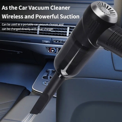 Picture of 2 IN 1 Car Vacuum Cleaner Handheld Auto Wireless Mini Portable Vacuum Cleaner for Car Home Desktop Keyboard Cleaning