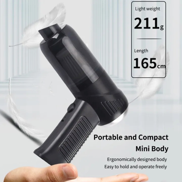 Picture of 2 IN 1 Car Vacuum Cleaner Handheld Auto Wireless Mini Portable Vacuum Cleaner for Car Home Desktop Keyboard Cleaning