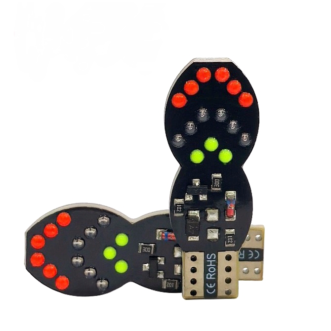 Picture of High Quality RGB T10 W5W LED 194 168 COB Interior Bulb Light Cars Auto Led Bulb Interior Light Parking Backup Brake Lamps 12V - 2Pis