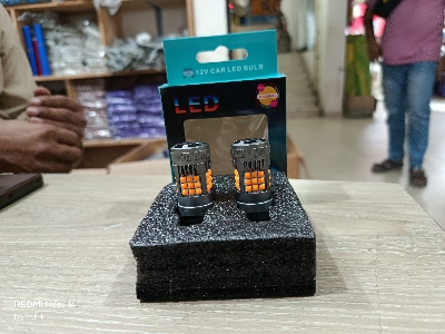 Picture of New Super Brightness T20 7440 36 AmberCar LED Canbus Indicator Light Bulbs - 2Pis