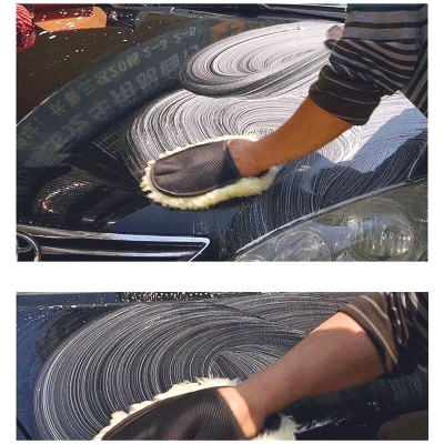 Picture of Shearling Car Wash Gloves, Car Wash Glove Set, Car Wash Sponge, Car Wash Gloves, Easy Foam, Anti-Scratch - 1 Pis