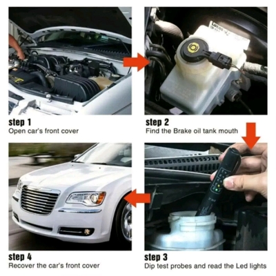 Picture of Brake Fluid Tester Pen 5 LED Mini Indicator For Car Repairs Tools Vehicle Auto Automotive Testing Tool