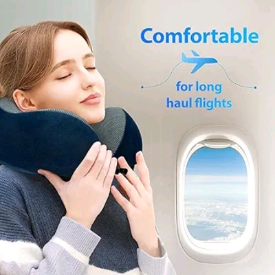 Picture of U Shaped Memory Foam Neck Pillows Soft Travel Pillow Massage Neck Pillow Sleeping Airplane Pillow Cervical Bedding - Neck Pillow