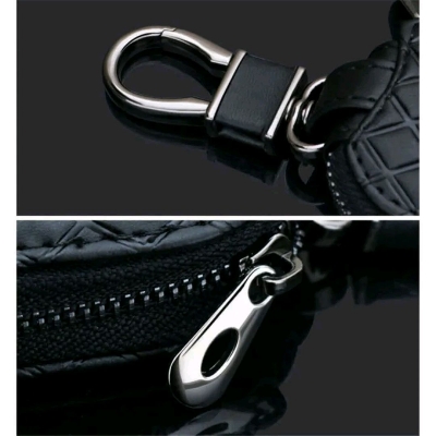 Picture of Premium Diamond Grain Leather Flip Car Key Case Cover | FOB Pouch Wallet for Toyota Models