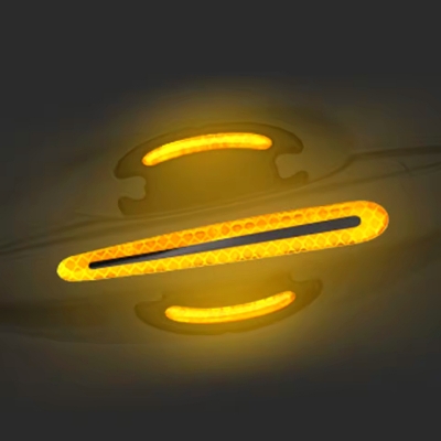 Picture of 8 Pcs EGP Car Door Bowl Sticker Anti Scratch Door Handle Warning Reflective Door Handle Paint Scratch Soft Adhesive Film