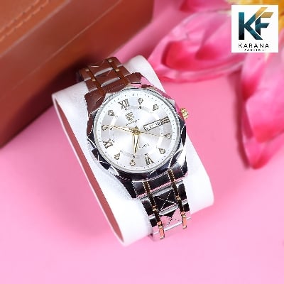 Picture of POEDAGAR / BINBOND Quartz Stainless Steel chain analogue date and day dial Watch For Men
