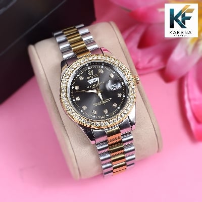 Picture of Rolexs stainless steel chain date & day analogue dial premium watch for men