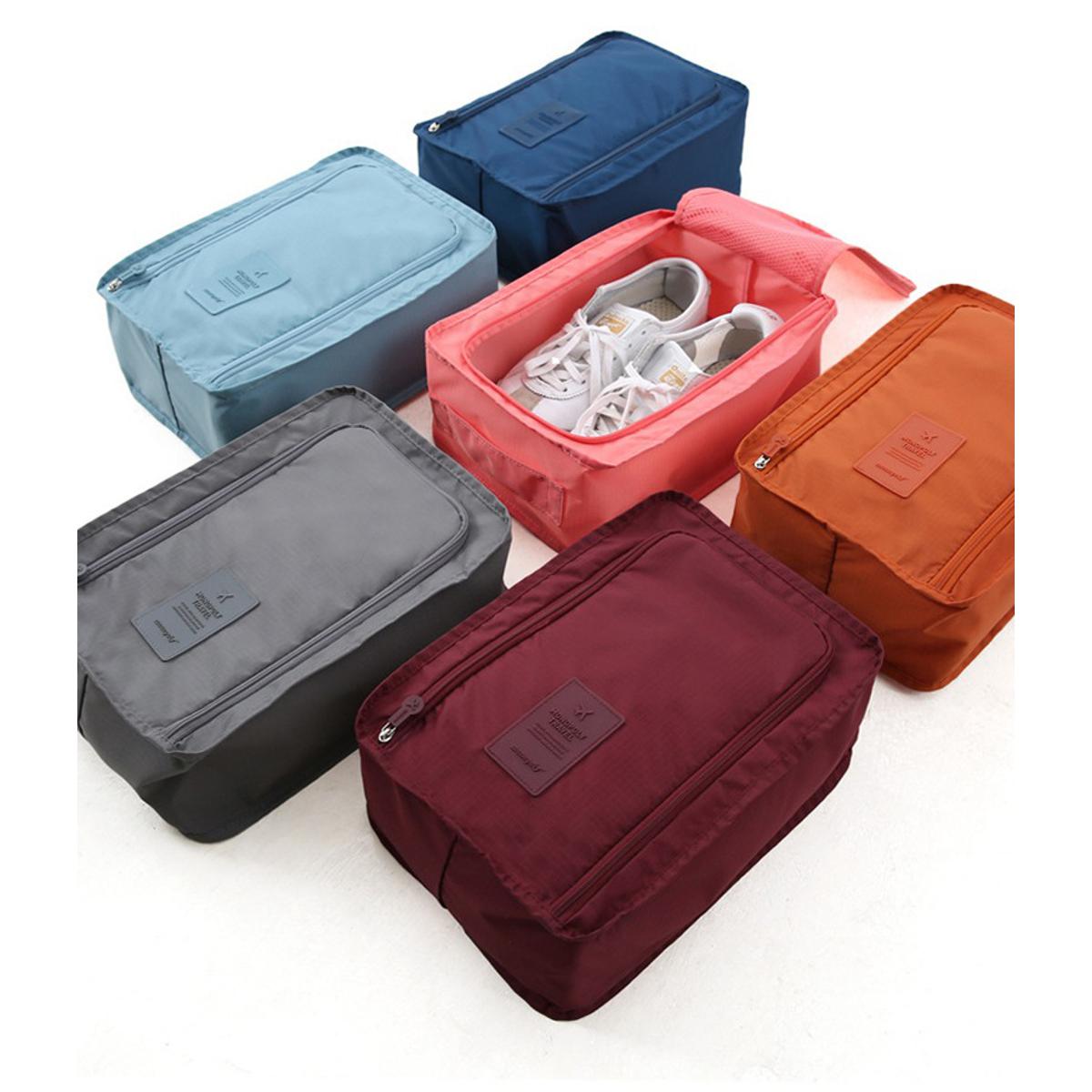 Picture of Easy Travel Waterproof Portable Shoes Storage Bag( Red )
