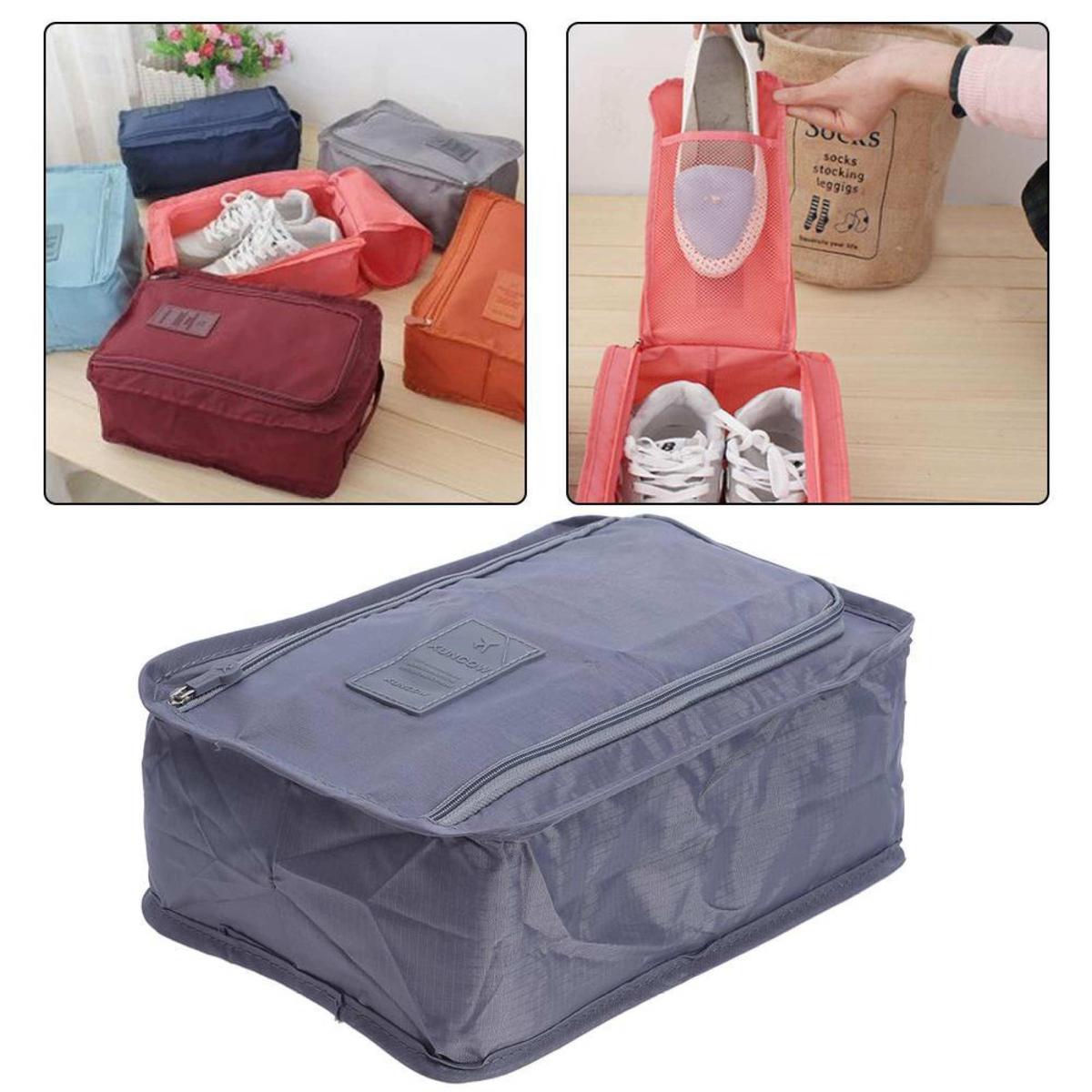 Picture of Travel Waterproof Portable Shoes Storage Bag Organizer Bag( Silver )